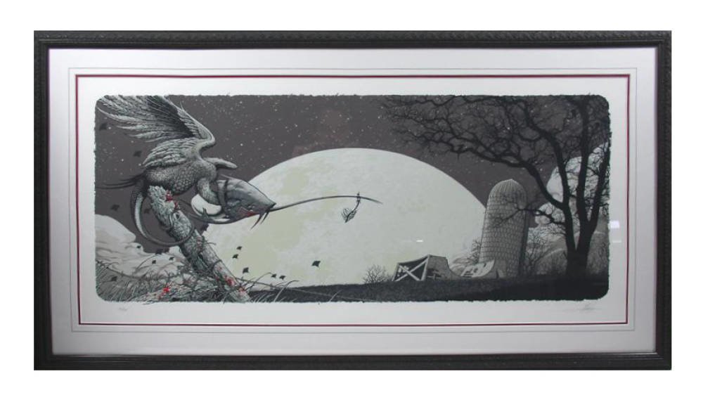 Limited Edition Print Framing - wash lines red mounts aaron horkey 2008