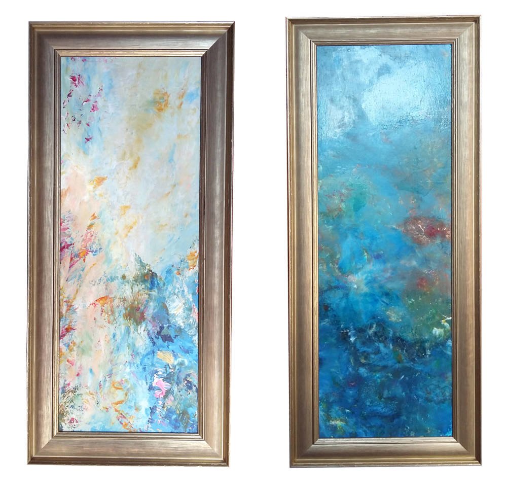 Larson Juhl professional framers - Abstract acrylic paintings framed