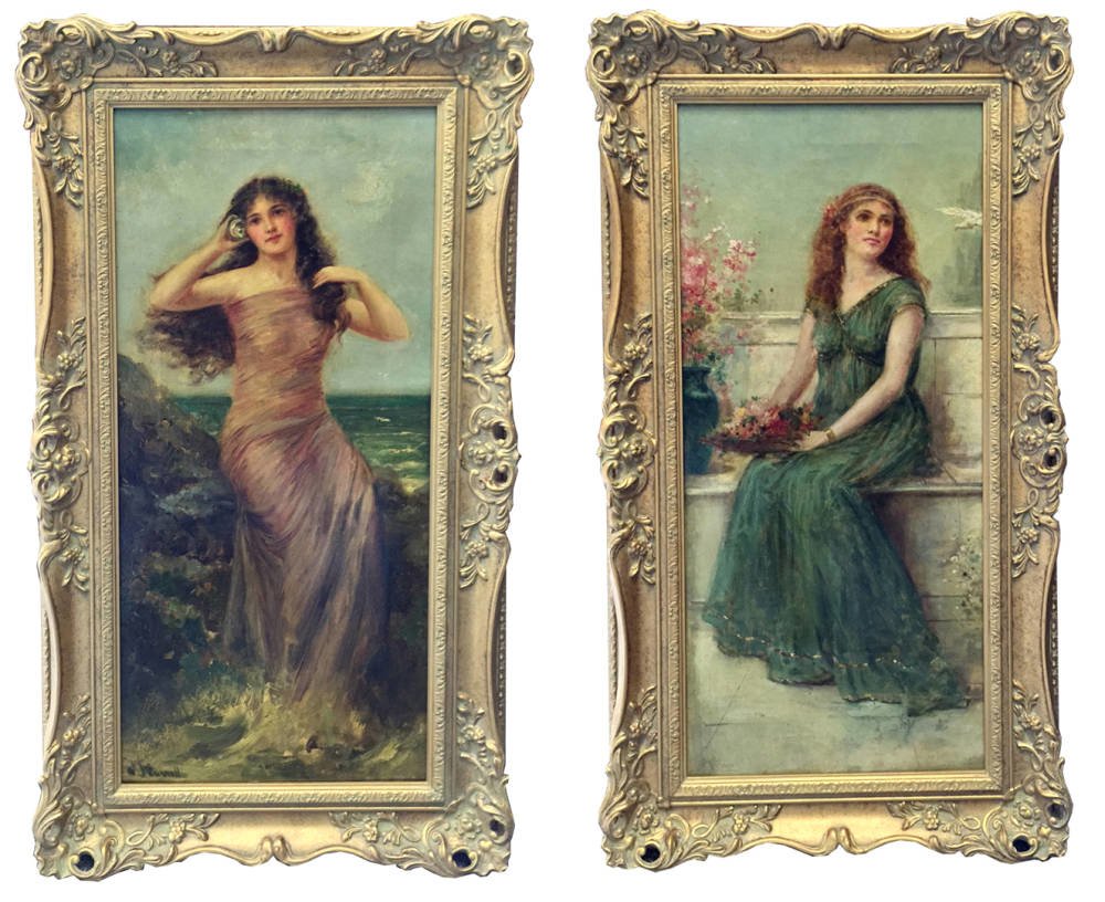 Antique frames - Joseph William Carroll oil paintings