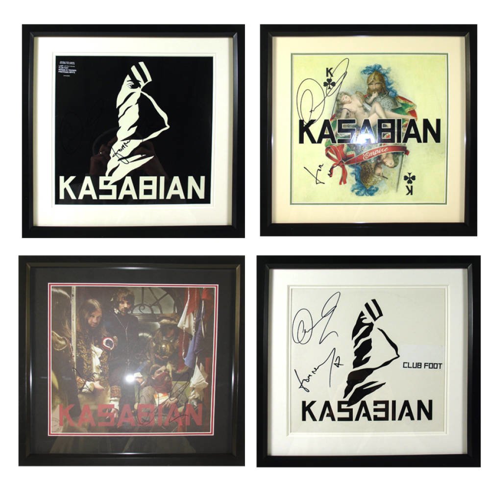 Uv protected signed artwork - Kasabian signed album artwork