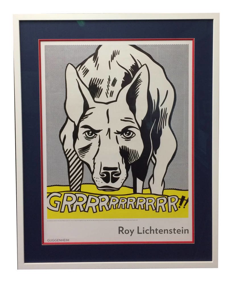 Pop art framing - Lichtenstein print framed