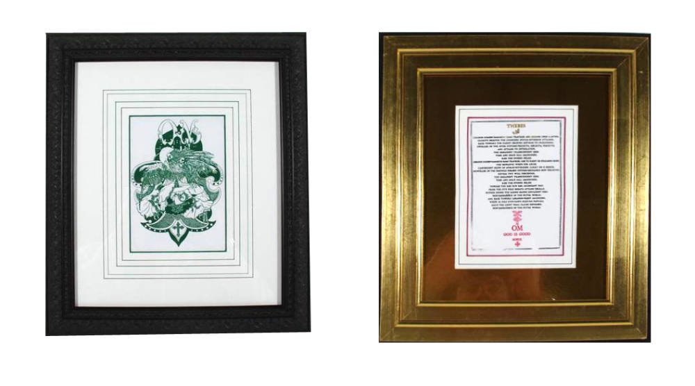 Double Sided Framing - custom mount decoration with low reflective glass