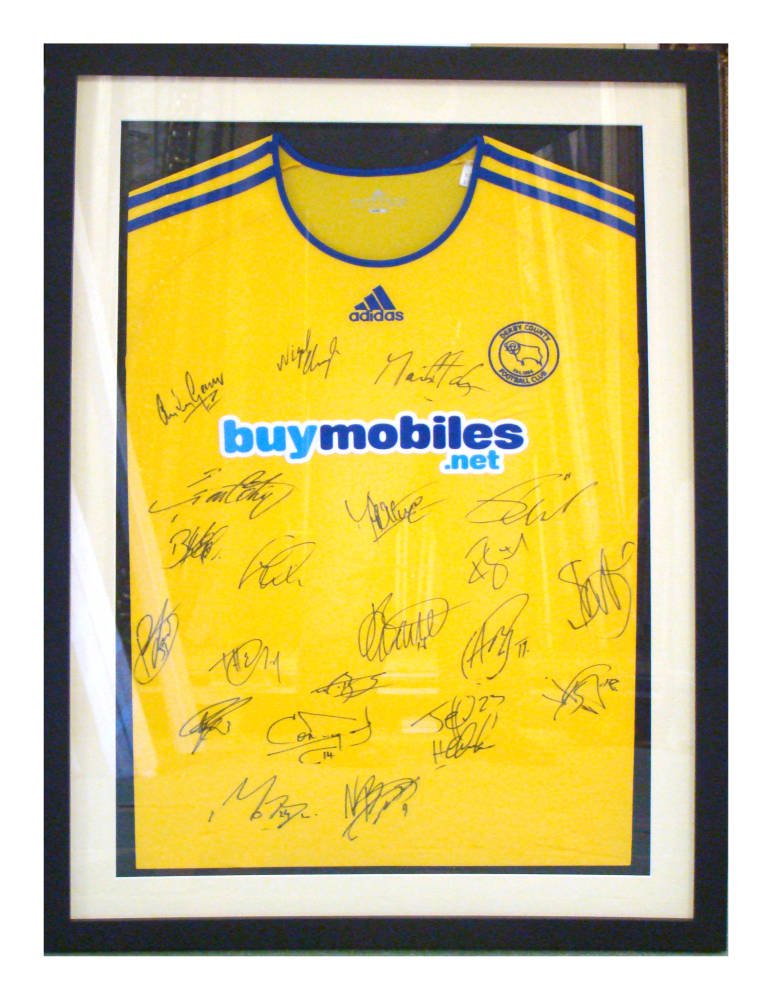 Npower championship 2010 - Retro Derby County signed shirt