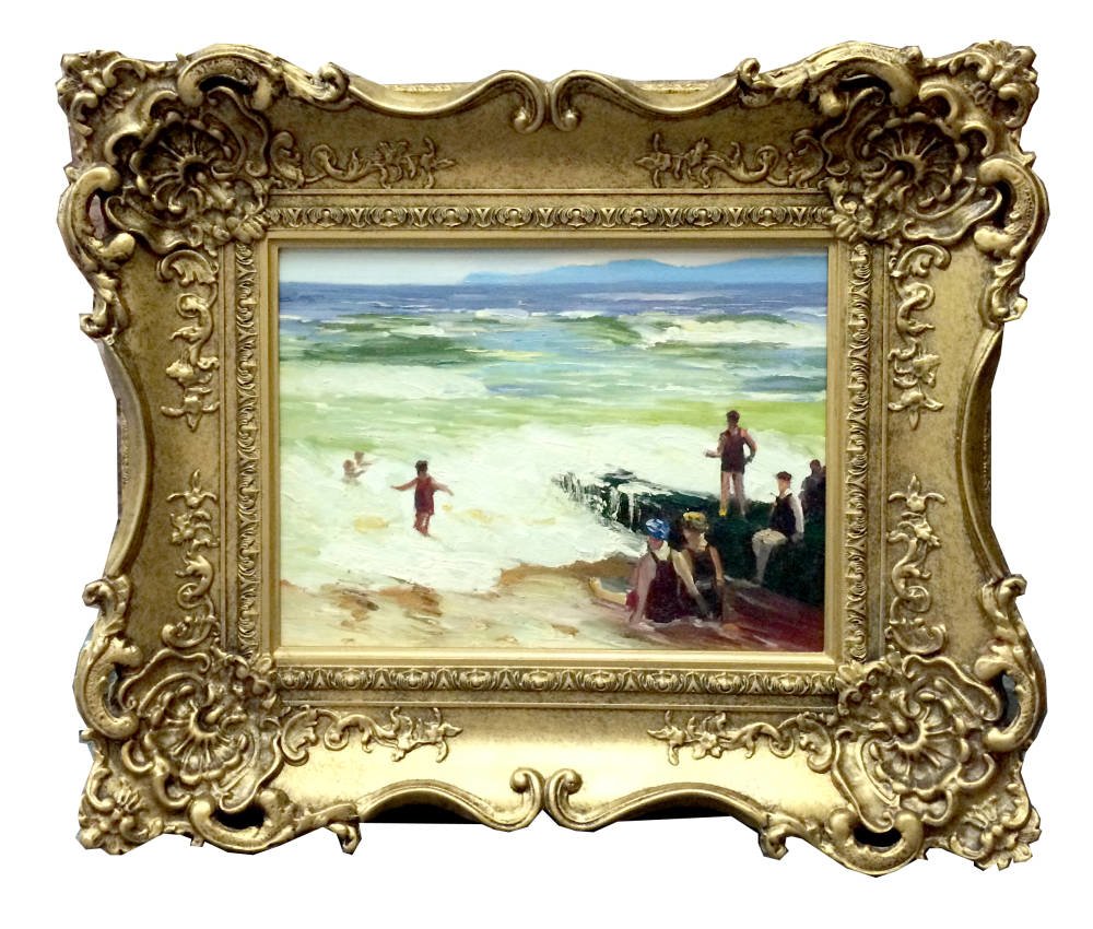 Small swept frame for oil painting