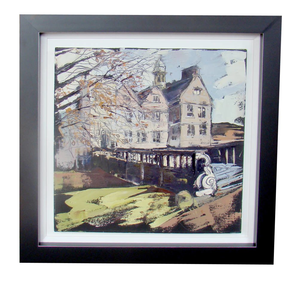 Acrylic Painting Framing - architecture painting 