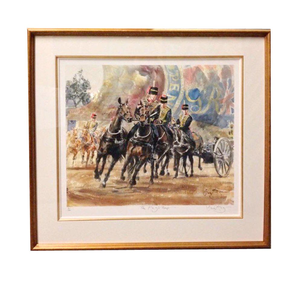 The Kings Troop by Gordon King - antique gold gordon king limited edition