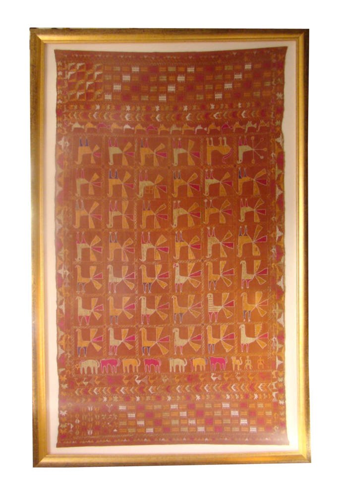 Stitched undermount art callum draycott - Very Large Fabric Art Mounted and Framed