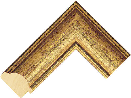 Corner sample of Gold Dome Jenitri Frame Moulding
