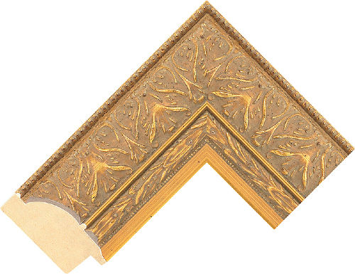 Corner sample of Gold Dome Jenitri Frame Moulding