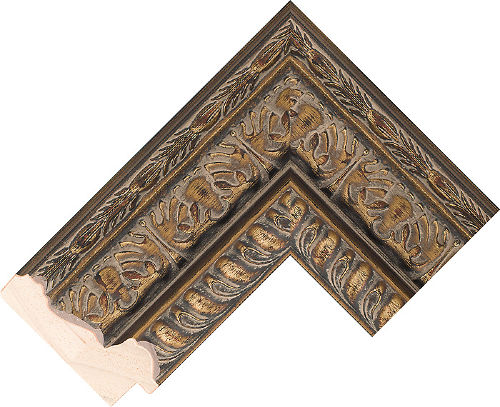 Corner sample of Bronze Reverse Jenitri Frame Moulding