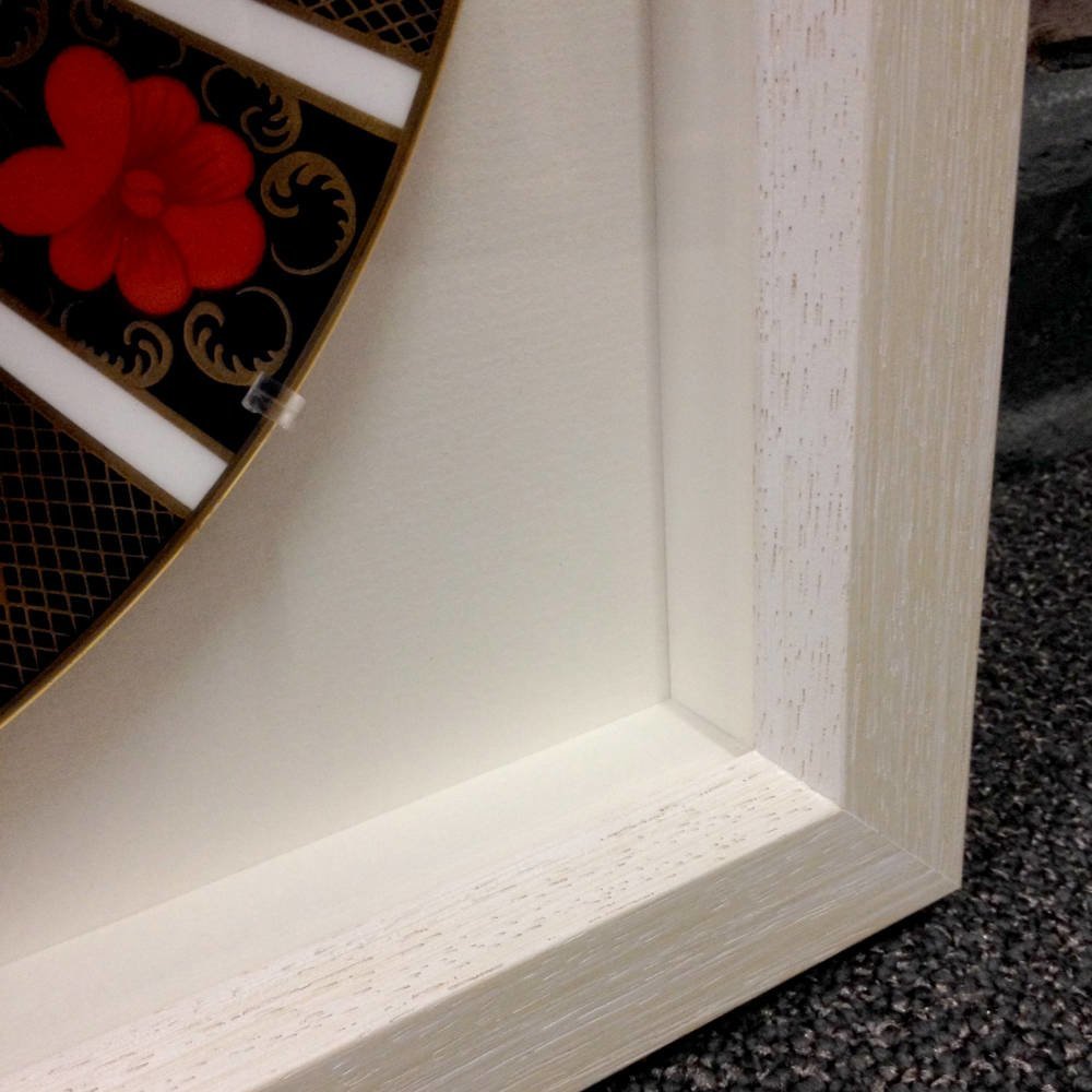 Crown Derby plate framed