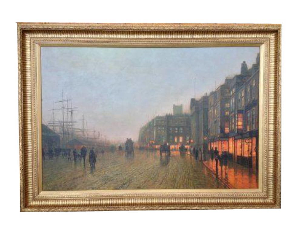Oil Painting Framing - nothern railway fluted moulding liverpool