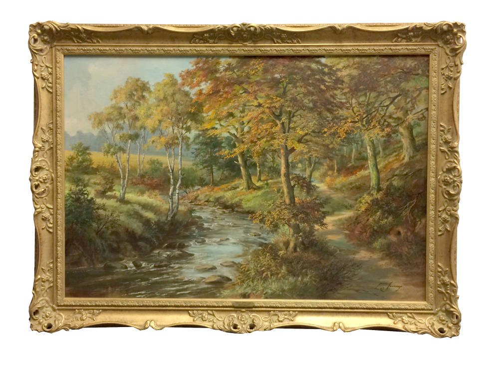 Oil painting framed - Louis Jennings - Ryecroft