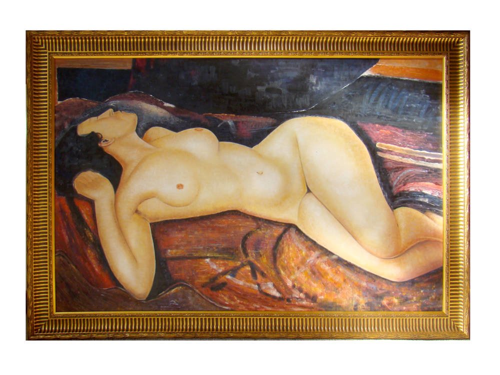 Nude painting modigliani reproduction nude female portrait - Modigliani Reproduction Oil Painting on Canvas