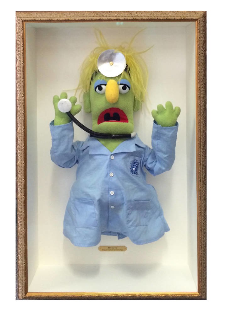 White box frame - Muppets Dr Dave puppet