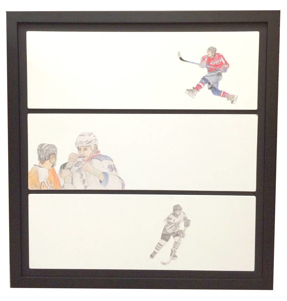 School Student artwork framed