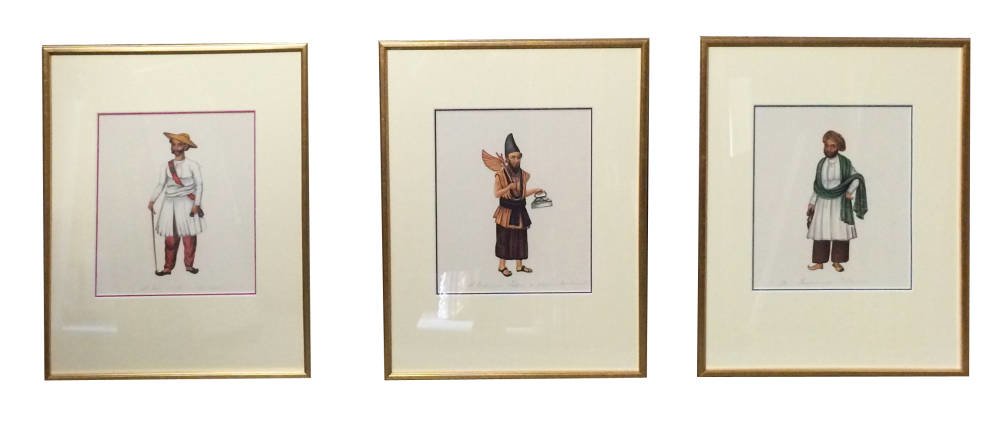 Small Indian prints - Triptych