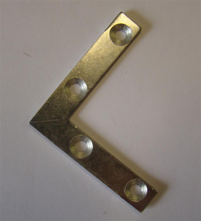 Steel Corner Reinforcement Plates 50x50mm (incl. Screws), DIY Picture Framing