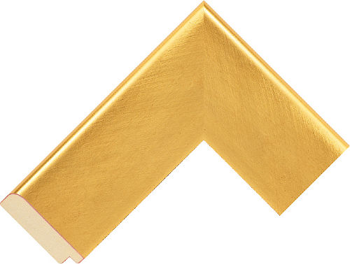 Corner sample of Gold Cushion Pulai Frame Moulding