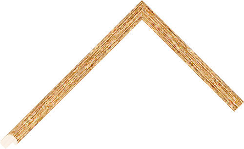 Corner sample of Gold Cushion Pulai Frame Moulding