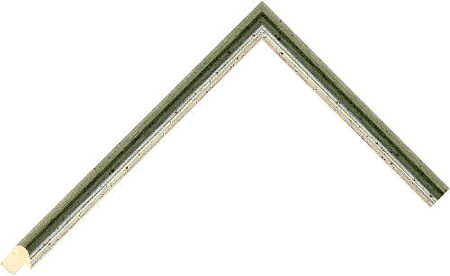 Corner sample of Green Hockey Ayous Frame Moulding