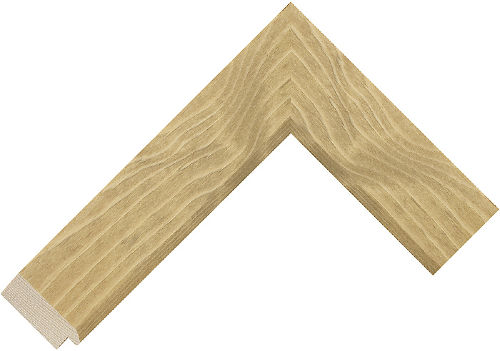 Corner sample of Light Oak Flat Pine Frame Moulding