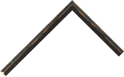 Corner sample of Black Mountslip Pine Frame Moulding