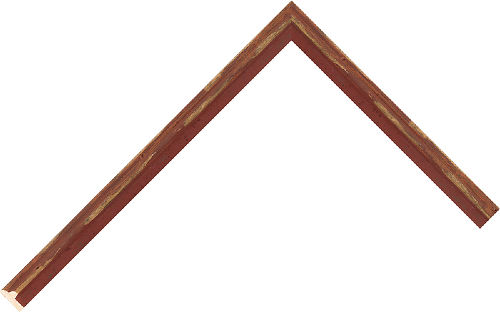 Corner sample of Red Mountslip Pine Frame Moulding