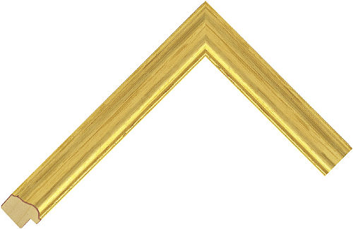 Corner sample of Gold Reverse Agathis Frame Moulding
