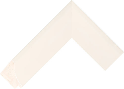 Corner sample of Cream Spoon Poplar Frame Moulding