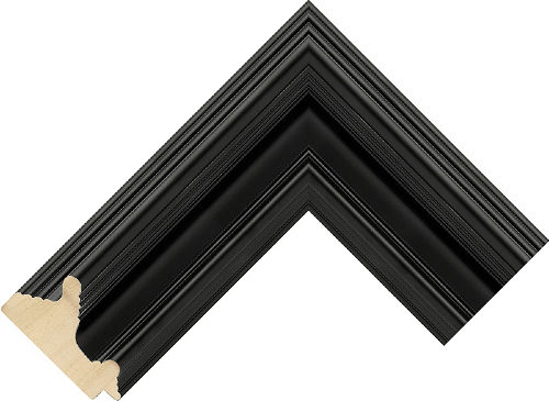 Corner sample of Black Spoon Jenitri Frame Moulding