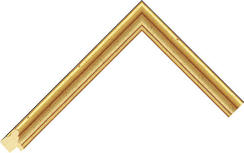 Corner sample of Gold Spoon Ayous Frame Moulding