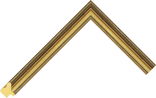 Corner sample of Gold Spoon Ayous Frame Moulding
