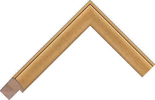 Corner sample of Gold Cushion Bayur Frame Moulding