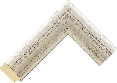 Corner sample of Silver Cushion Ayous Frame Moulding