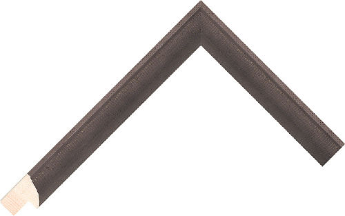 Corner sample of Pewter Bevelled Cushion Pine & Spruce Frame Moulding