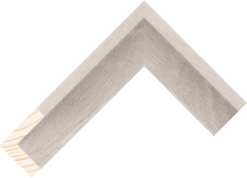 Corner sample of Grey Float Pine Frame Moulding