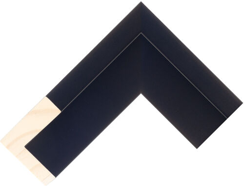 Corner sample of Black Float Pine FJ Frame Moulding