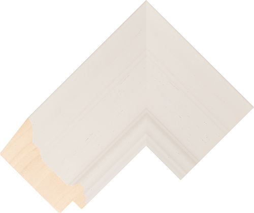 Corner sample of Cream Spoon Ayous Frame Moulding