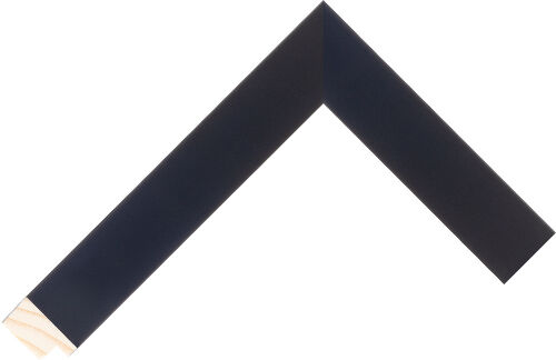 Corner sample of Black Flat Pine FJ Frame Moulding