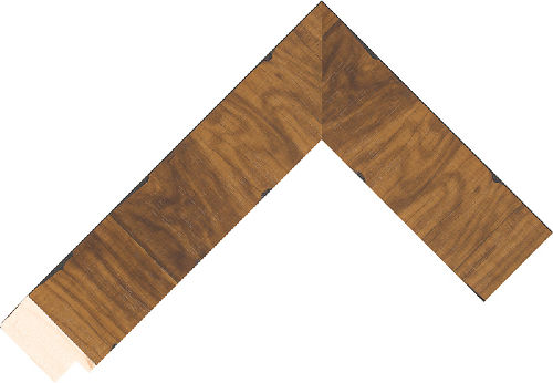 Corner sample of Medium Oak Flat Radiata Pine Frame Moulding