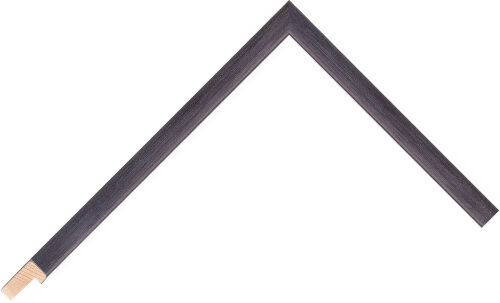 Corner sample of Black Flat Fir Frame Moulding