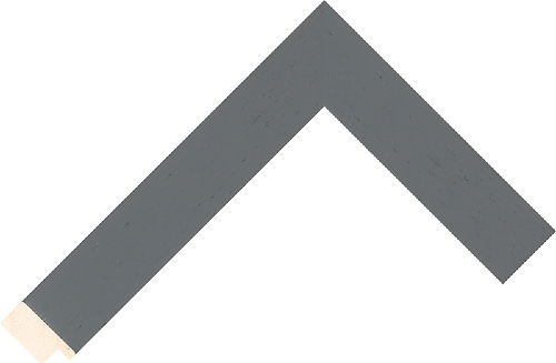 Corner sample of Grey Flat Ayous Frame Moulding
