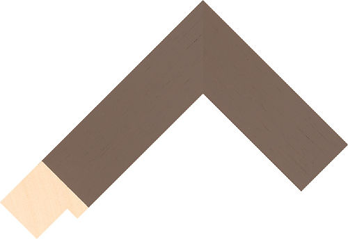 Corner sample of Brown Flat Ayous Frame Moulding