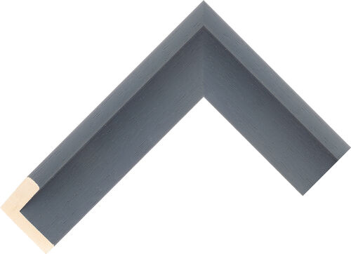Corner sample of Dark Grey Float Ayous Frame Moulding