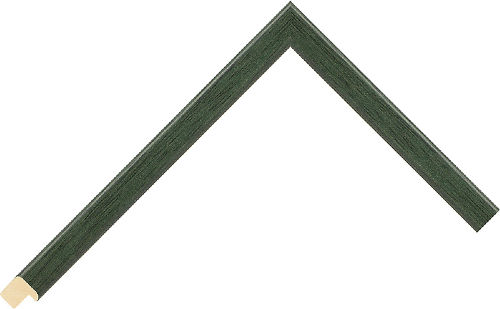 Corner sample of Green Cushion Koto Frame Moulding