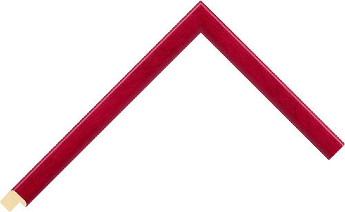 Corner sample of Red Cushion Koto Frame Moulding