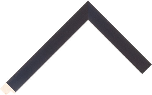 Corner sample of Black Flat Linden Frame Moulding