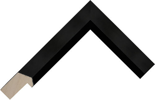 Corner sample of Black Reverse Pulai Frame Moulding