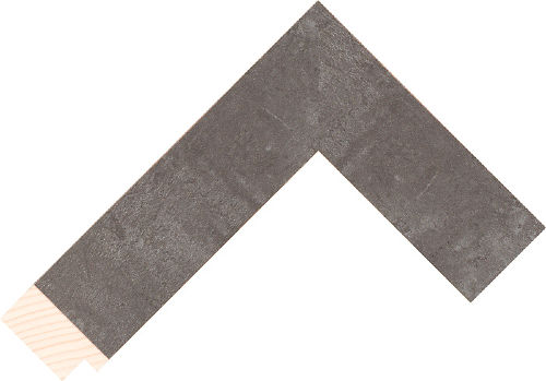 Corner sample of Grey Flat Fir FJ Frame Moulding
